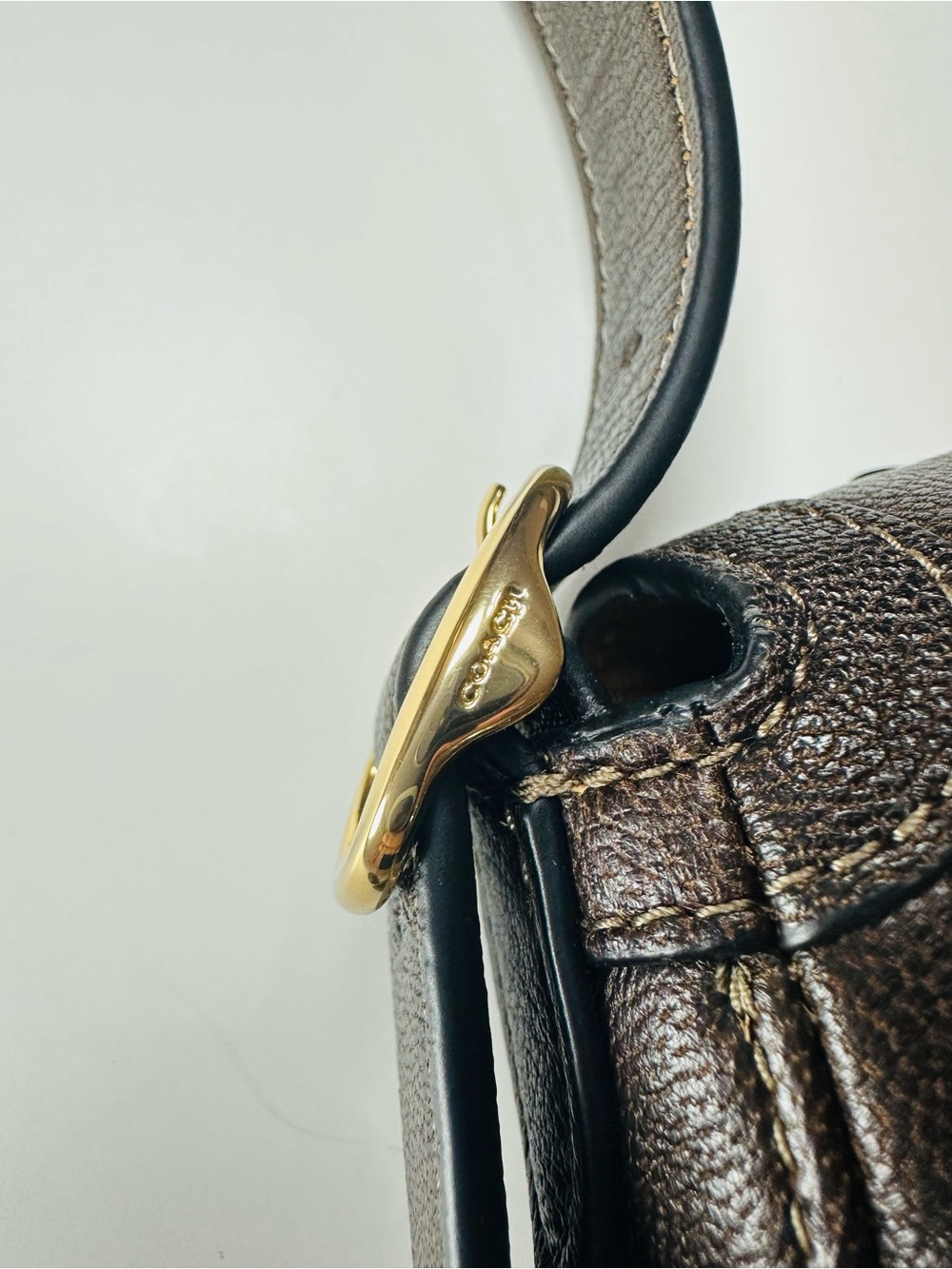 Coach Etta Small Flap Floral Appliqué Convertible Leather Shoulder Crossbody Bag - Picture 6 of 15